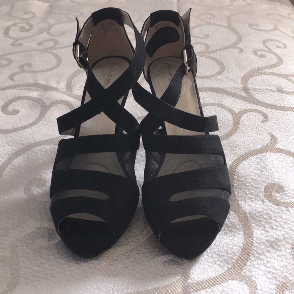 Bandolino Peep Toe Strappy Heels